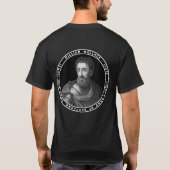 William Wallace schwarzes u. weißes Siegel-Shirt T-Shirt (Rückseite)