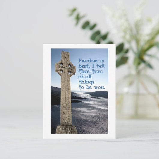 William Wallace Scottish Freedom Postcard Postkarte (Stehend Vorderseite)