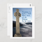 William Wallace Scottish Freedom Postcard Postkarte (Vorne/Hinten)