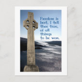 William Wallace Scottish Freedom Postcard Postkarte (Vorderseite)
