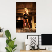 William Wallace Zitat - Jeder Mensch stirbt.. Poster (Heimbüro)