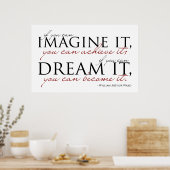 William Ward Imagine Quote Poster (Küche)