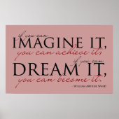 William Ward Imagine Quote Poster (Vorne)