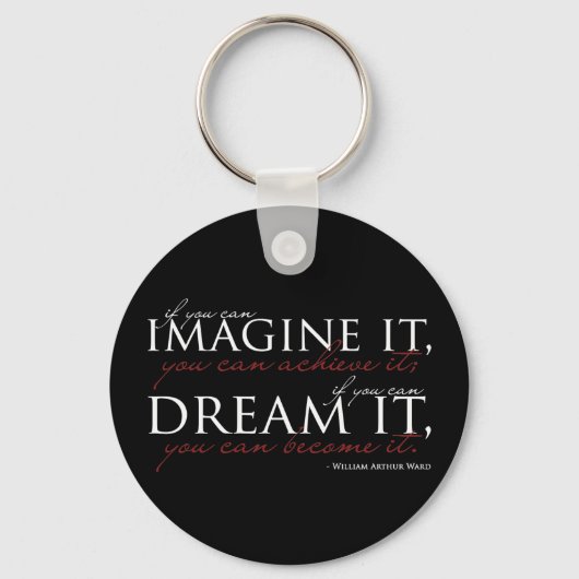 William Ward Imagine Quote Schlüsselanhänger (Vorderseite)