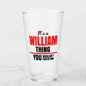 William, was man nicht verstehen würde glas (Vorderseite)