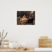 William Waterhouse - Die Dame von Shalott Poster (Küche)