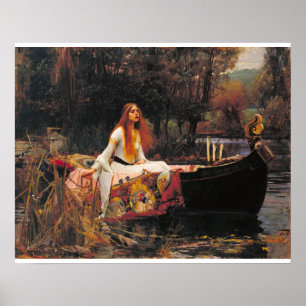 William Waterhouse - die Lady von Shalott Poster