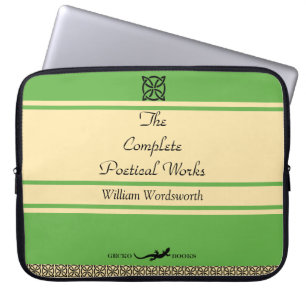 William Wordsworth Gedichte Retro-Buchcover Laptopschutzhülle