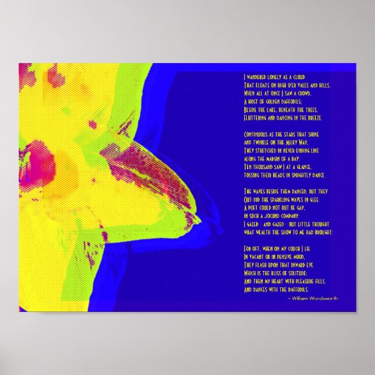 William Wordsworth Impressionist Daffodils Poster (Vorne)