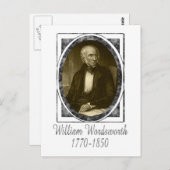 William Wordsworth Postkarte (Vorne/Hinten)