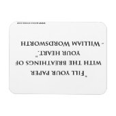 William Wordsworth Quote Magnet (Horizontal)
