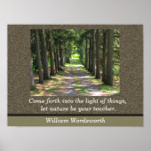William Wordsworth Zitat - Art Print Poster (Vorne)