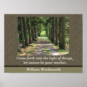 William Wordsworth Zitat - Art Print Poster