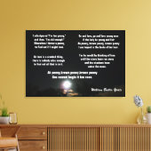 William Yeats Poesie, Leinwand "THE BROWN PENNY" (Insitu (Wohnzimmer))