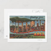 Williams, Arizona - Große Buchstabenszenen Postkarte (Vorne/Hinten)