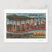 Williams, Arizona - Große Buchstabenszenen Postkarte (Vorderseite)