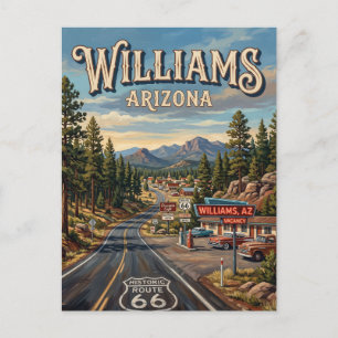 Williams Arizona Postkarte