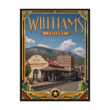 Williams Arizona Vintage Art Deco Golden Age