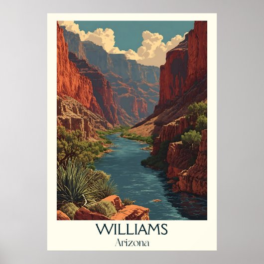 Williams Arizona Vintage Poster | Retro-Gateway (Vorne)