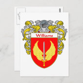 Williams Coat of Arms (mantled) Postkarte (Vorne/Hinten)
