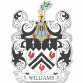 Williams Familienwappen Aufkleber (Vorderseite)