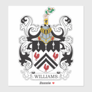 Williams Familienwappen Aufkleber