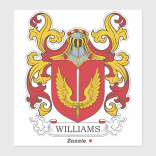 Williams Familienwappen Aufkleber
