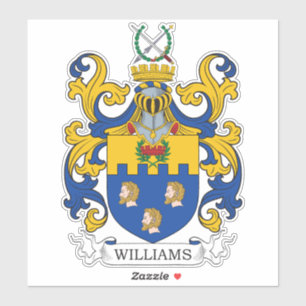 Williams Familienwappen Aufkleber