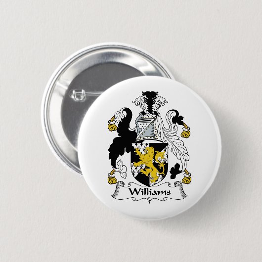 Williams-Familienwappen Button (Vorne & Hinten)