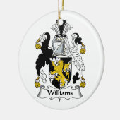 Williams-Familienwappen Keramik Ornament (Links)