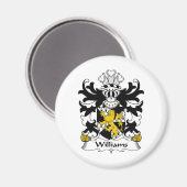 Williams Familienwappen Magnet (Vorderseite/Rückseite)