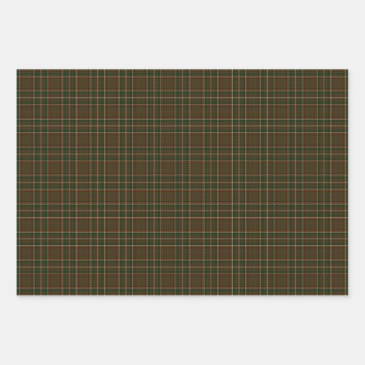 Williams Family Kariert Tartan Pattern Geschenkpapier Set (Vorderseite)