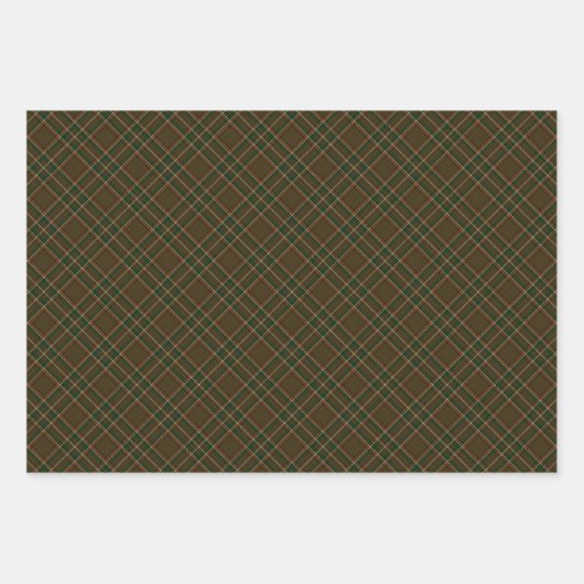 Williams Family Kariert Tartan Pattern Geschenkpapier Set (Vorderseite)