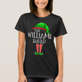 Williams Family Name Squad Matching Group Elf Chri T-Shirt (Vorderseite)