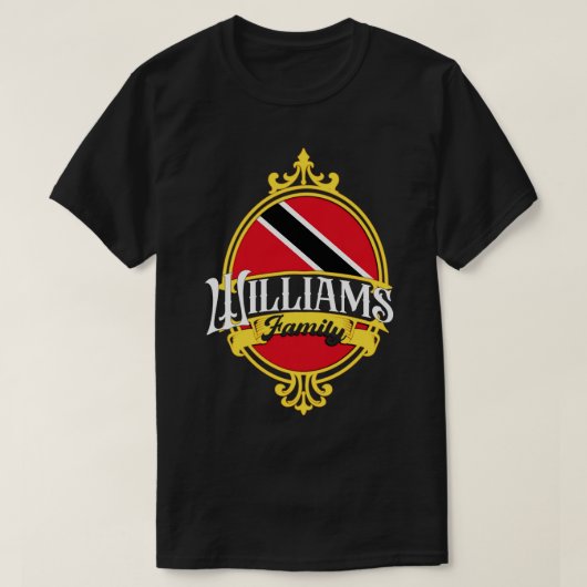 Williams Family Trinidad und Tobago Flag T-Shirt (Design vorne)