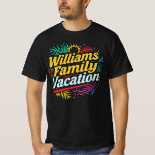 Williams Family Urlaub Personalisierte Übereinstim T-Shirt