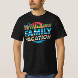 Williams Family Vacation Scenic Travel T-Shirt