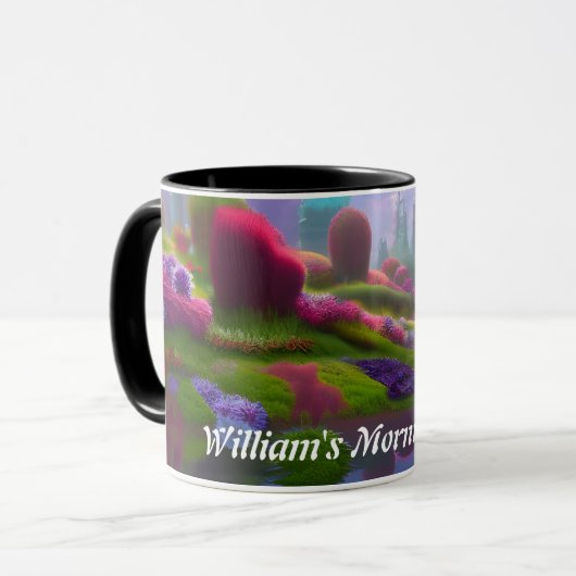 William's Morning Tee Personalisiert anpassbar Tasse (Vorderseite Links)