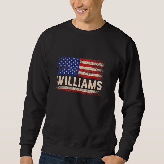 Williams Nachname Shirt Williams Name American Fl (Vorderseite)