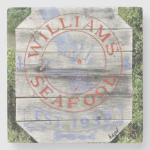 Williams Seafood, Savannah Georgia Untersetzer.