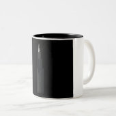 Williams/Sears Tower, schwarzer Hintergrund Zweifarbige Tasse (VorderseiteRechts)