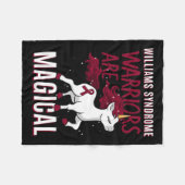 Williams Syndrom Warrior Ws Williams-beuren Wbs U Fleecedecke (Vorderseite (Horizontal))
