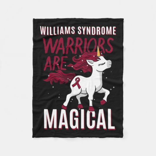 Williams Syndrom Warrior Ws Williams-beuren Wbs U Fleecedecke (Vorderseite)