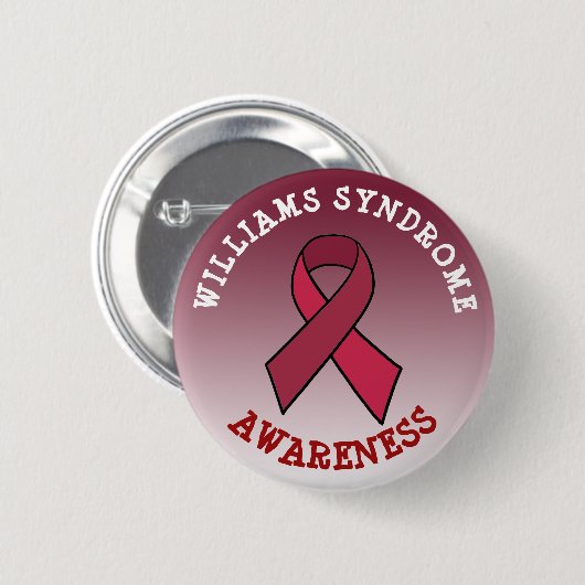 Williams Syndrome Awareness Month Button (Vorne & Hinten)