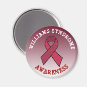 Williams Syndrome Awareness Month Button Magnet (Vorderseite/Rückseite)
