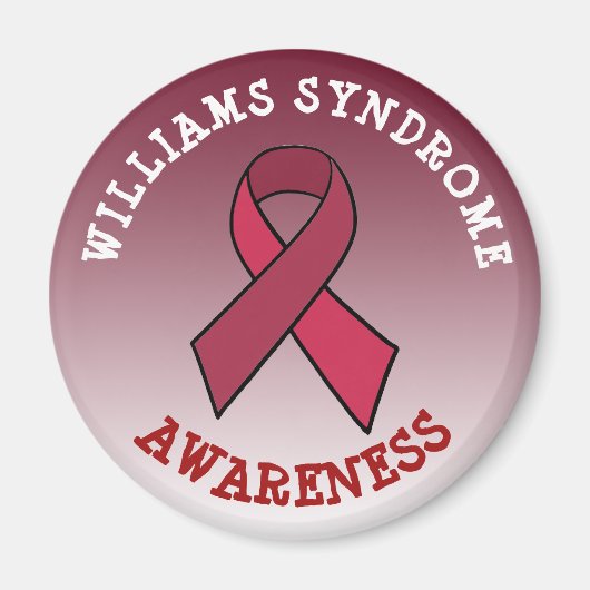 Williams Syndrome Awareness Month Button Magnet (Vorne)