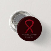 William's Syndrome Custom Awareness Ribbon Buttone Button (Vorne & Hinten)
