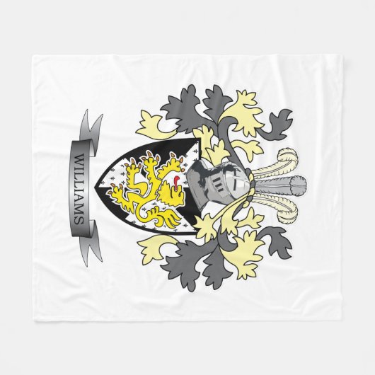 Williams-Wappen Fleecedecke (Vorderseite (Horizontal))