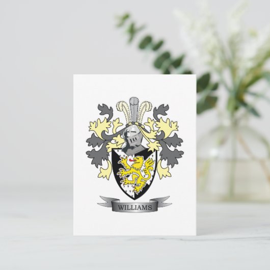 Williams-Wappen Postkarte (Stehend Vorderseite)