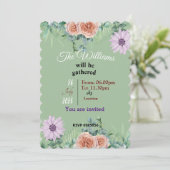 Williams Wiedersehen Einladung (Stehend Vorderseite)